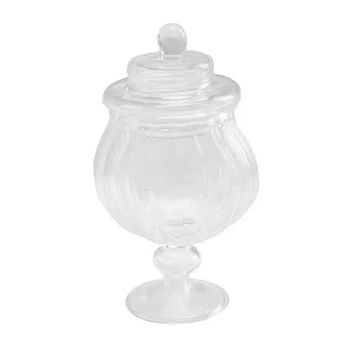 Produktbild: RORPOIR Miniatur-bonbondose Aus Glas Im Maßstab 1/12 Für Puppenhaus-