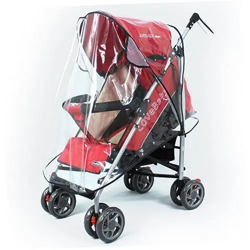 Produktbild: RORPOIR Kinderwagen Regenschutz Baby Von Elements Einfache Montage Haken Pvc