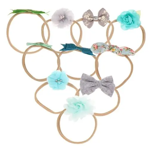 Produktbild: RORPOIR Säuglingshaarband hair accessories for Haarschmuck für Babys -Haargummi kopf wickel Haargummis stirnbänder -Blumen-Stirnband Blumenstirnband für Kleinkinder