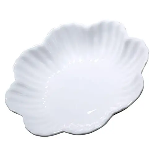 Produktbild: RORPOIR Salatteller zum Frühstück tiefer Salatteller Platte geschirrtuch Nudeln Nudeln Teller in Blumenform tiefer Snackteller Haushalt Keramik Schlüsselscheibe Dessertteller Tablett