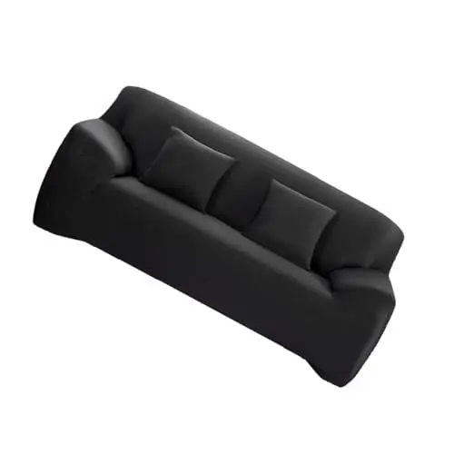 Produktbild: RORPOIR Elastisch - Sofabezug-Set Schwarz Sofa-schonbezug Couchschutz Stretchbezug-Set