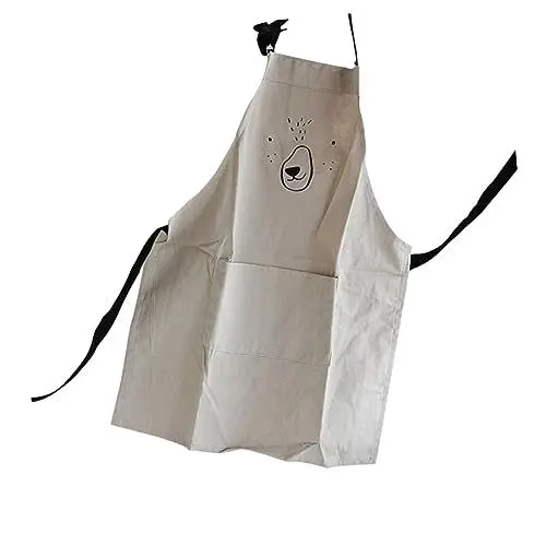 Produktbild: RORPOIR Verstellbare Schürze Küchenschürze verstellbare Latzschürze Backschürze Kinderschürze Arbeitsschürze Lätzchen Latzschürze mit Tasche Kochschürze hängender Hals Eltern-Kind-Outfit
