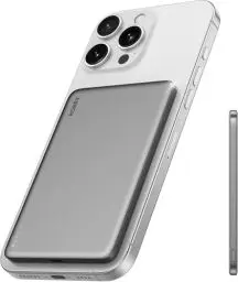 Produktbild: RORRY Mag-sync Power Bank für iPhone Magsafe, 5000mAh PD 18W 8.6mm Tragbares Magnetisch Powerbank, Externe Handy Akkus für iPhone 16 Pro Max 15 14 13 Samsung Xiaomi