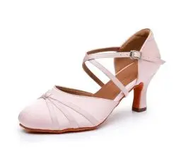 Produktbild: Rosefinch Damen Ballroom Latein Tanzschuhe Salsa Tango Walzer Gesellschaftstanzschuhe für Damen Tanzschuhe Rosa 7cm Absatz 35 EU