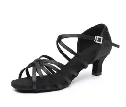 Produktbild: Rosefinch Latein Tanzschuhe für Frauen Ballroom Party Salsa Tanz Praxis Leistung Schuhe Schwarz 5cm 36EU