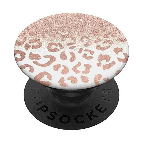 Produktbild: Rosé-gold Leopard Telefongriff PopSockets Klebender PopGrip