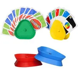 Produktbild: Roselee Kartenhalter Kinder, 4 Stück Spielkartenhalter Kinder Kartenhalter Spielkarten Freisprech kartenständer Spielkarten Aufbewahru für Senioren und Kinder
