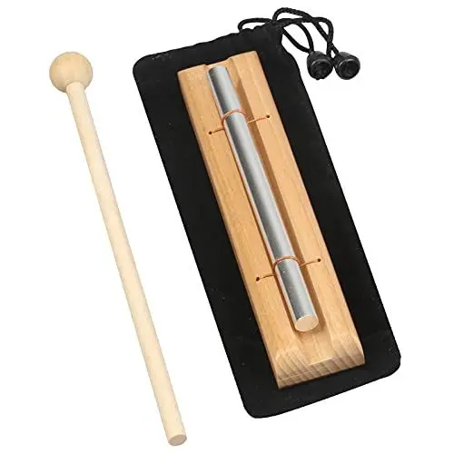 Produktbild: ROSEMO Chime Gong Glockenspiel Holz Klangstab Schlagzeug Percussion Instrumente mit Einzeln Ton Energy Chime mit Tasche Holzschlägel Klanghölzer für Musikalische Früherziehung Yoga Meditation