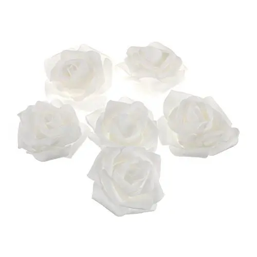 Produktbild: ROSENICE 50 Stück künstlichen Schaum Rosen Blumen für zu Hause Hochzeitsdekoration (weiß)
