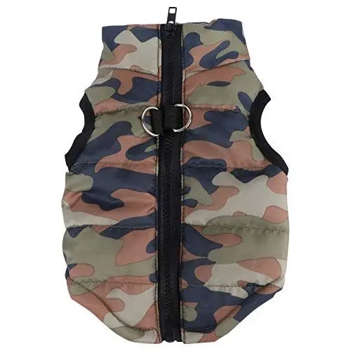 Produktbild: ROSENICE Hundejacke Winterjacken Hundemantel Baumwolle Hundegeschirr Größe S (Tarnung)