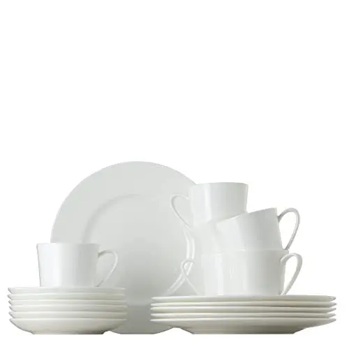 Produktbild: Rosenthal 61040-800001-18735 Jade weiß 18-teiliges Fine Bone China Kaffeeset