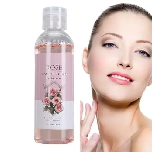 Produktbild: Rosenwasser-Gesichtswasser, Rosen-Gesichtswasser-Set, Feuchtigkeitsspendendes, Feuchtigkeitsspendendes, Süßes und Vielseitiges Blumenwasser Zur Pflege der Haut, 200 Ml, Spendet