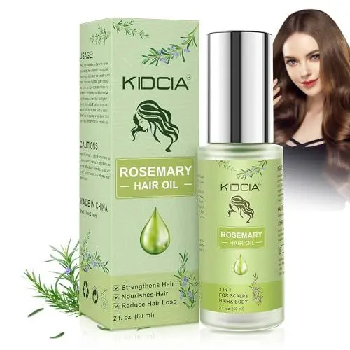 Produktbild: Rosmarinöl Haare-Haarwachstum Beschleunigen, 100% Natürliches Haaröl für Effektive Haarpflege und Haarwuchs, für Frauen & Männer(60 ml)