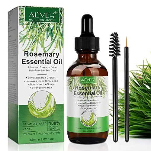Produktbild: Rosmarinöl Haare, Ätherisches Rosmarinöl für Haarwuchs,Rosmarinöl Haare Wachstum, Haaröl,Rosmarinöl für Haare und Kopfhaut-60ML