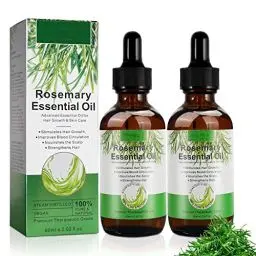 Produktbild: Rosmarinöl für Haare und Kopfhaut (120ML), 100% Reines Naturreines Ätherisches Rosmarinöl für Hautpflege, Aromatherapie, Haarverdickung, Tief NäHrende Kopfhaut, Stärkendes für Gesundes Haarwachstum