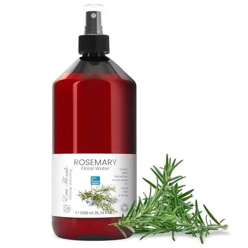 Produktbild: Rosmarinwasser Gesichtswasser Haar Spray 1000 ml Haarausfall Haarwachstum Haarwasser Naturkosmetik Rosmarin Haartonikum Wurzel Verstärker Pflegendes Kopfhaut Spray mit Rosmarin ätherischen Ölen
