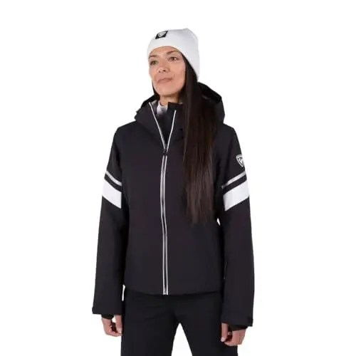 Produktbild: Rossignol Strawpile Jacket - Isolierte Skijacke - Wasserdichte Snowboardjacke für Damen, Schwarz, L