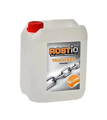 Produktbild: Rostio Tauchbad Intensiv 5 Liter Rostumwandler Rostentferner Rostlöser Entroster - Auto KFZ Motorrad Boot UVM.