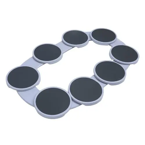 Produktbild: Rotations-Esstisch-Drehteller-Tablett, Multifunktionales Wiederverwendbares Lebensmittel-Organizer-Tablett, Gleitschienen-Design, Rotierendes Lebensmitteltablett für den Esstisch