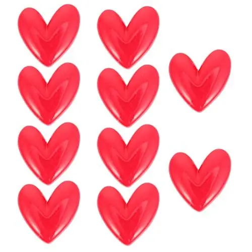 Produktbild: Rote Liebe Herz Kühlschrankmagnete: 10 Stücke 3D Kühlschrank Magnetische Aufkleber Herz Magnet Aufkleber Zeichen Kühlschrank Dekorationen für Schließküche Whiteboard Büro Küche