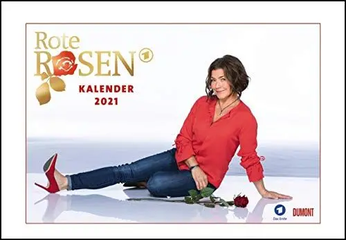Produktbild: Rote Rosen 2021 - Broschürenkalender - Wandkalender - mit Jahresplaner - Format 42 x 29 cm