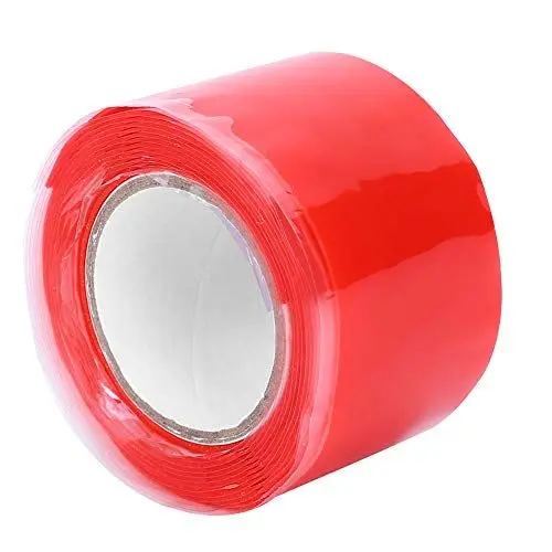 Produktbild: Rotes Selbstklebendes Silikonband, Hohe Temperaturbeständigkeit, 0,5 Mm X 25 Mm X 1,5 M, für die Nationale Stromversorgung, Luft- und Raumfahrtindustrie