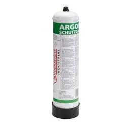 Produktbild: ROTHENBERGER Industrial 100 Prozent Argon | 1 x Schutzgas-Stahl-Einwegflasche 950 ml | Fülldruck 60 bar dadurch 57 Liter Argon | M 10 x 1 | MIG Schweißen 35775