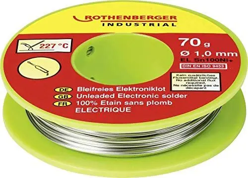 Produktbild: ROTHENBERGER Industrial Bleifreies Elektroniklot 70g, 1000002349