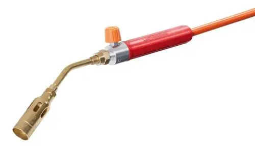 Produktbild: ROTHENBERGER Industrial Propan Lötset inkl. 1,5 m Propan-Gasschlauch | Lötbrenner | Brenner | 750°C Arbeitstemperatur | Weichlöten | Hartlöten 30801