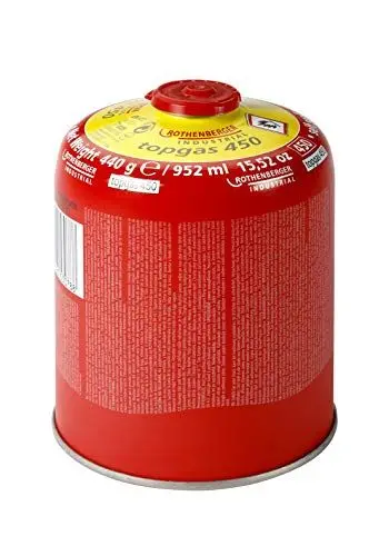 Produktbild: ROTHENBERGER Industrial Top Gas Schraub - Gaskartusche 450g - 740 ml - Vorteilsdose für lange Einsatzdauer ·· 7/16