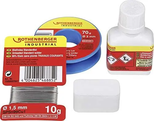 Produktbild: Rothenberger Industrial Bastel-Tiffany Set - bleifrei Loetzinn, bleifrei