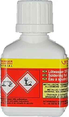 Produktbild: Rothenberger Industrial Lötwasser | Weichlöten | Löten | 24 ml | Flussmittel | 035719E