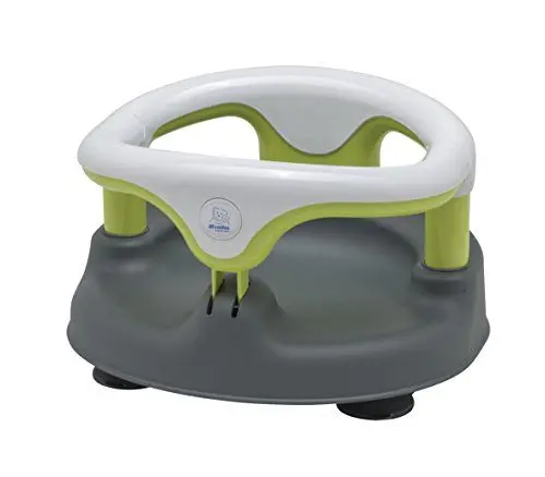 Produktbild: Rotho Babydesign Badewannensitz 3-farbig mit grauem Boden - Rutschfeste und hoher Sitzkomfort mit Kindersicherung - Sitzhilfe - Badesitz