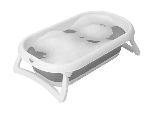 Produktbild: Rotho Babydesign Baby Bath 2go Faltbadewanne - Badewanne - Babybadewanne - Kinderbadewanne - Duschbadewanne - faltbar - klappbar - grau