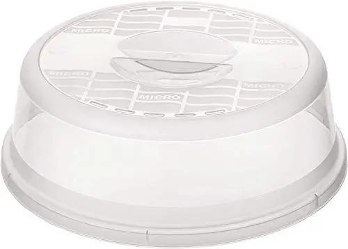 Produktbild: Rotho Basic Mikrowellenabdeckhaube, Kunststoff (PP) BPA-frei, transparent, (26.5 x 26.5 x 6.5 cm)