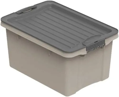 Produktbild: Rotho Compact Aufbewahrungsbox 4.5l mit Deckel, Kunststoff (PP recycelt) BPA-frei, cappuccino, A5/4.5l (27.0 x 18.5 x 15.0 cm)