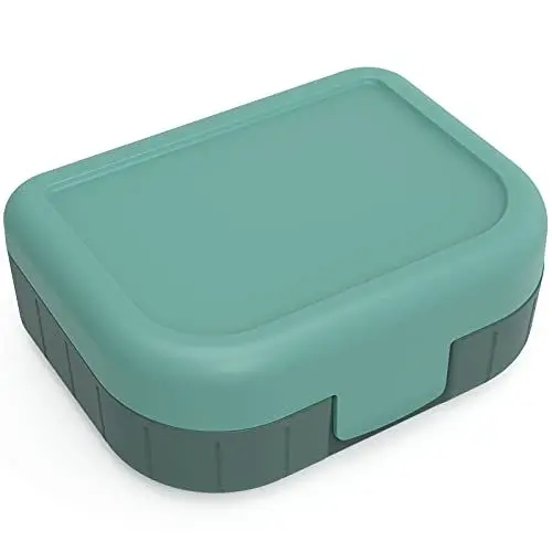 Produktbild: Rotho Memory Kids Vesperdose 1l, lebensmittelechter Kunststoff (PP) BPA-frei, grün, 1l (16.6 x 13.3 x 6.1 cm), Waldgrün, Nicht zutreffend