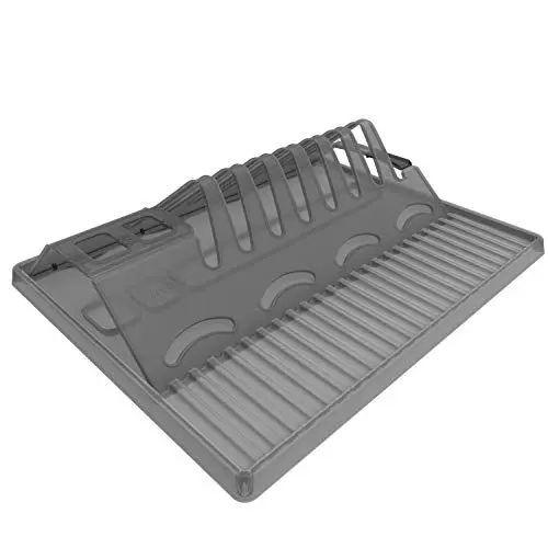 Produktbild: Rotho Spacewonder faltbarer Geschirrabtropfer, Kunststoff (PP) BPA-frei, anthrazit, (39.0 x 32.0 x 2.0 cm)