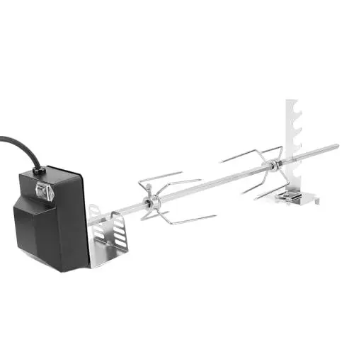 Produktbild: Duokon Universelles Rotisserie-Grill-Set, Edelstahl-Rotisserie-Set mit Rotierendem Motor, Elektrischer Grill für Camping-Grills Im Hinterhof (EU-Stecker 220 V)