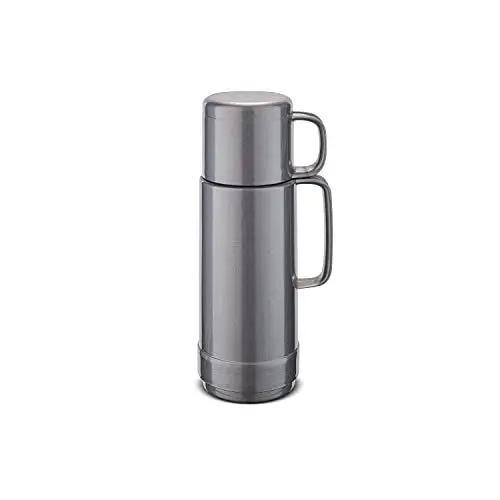 Produktbild: ROTPUNKT Isolierflasche 80 Andreas 0,5 l | Zweifunktions-Drehverschluss | BPA Frei- gesundes Trinken | Made in Germany | Warm + Kalthaltung | Glaseinsatz | silverlight
