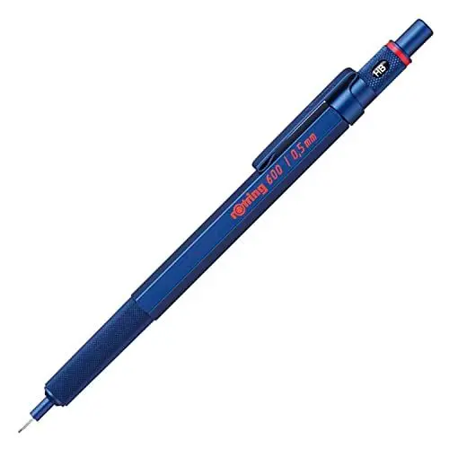 Produktbild: rOtring 600 Druckbleistift | 0,5 mm | Blau | Ergonomisches Vollmetallgehäuse