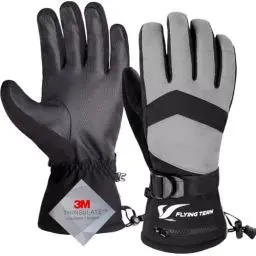 Produktbild: ROTTO Flying Tern Skihandschuhe Wasserdicht Herren Damen Winterhandschuhe Warme Schneehandschuhe Touchscreen Handschuhe 3M Thinsulate für Skifahren Snowboarding Skating Wintersport
