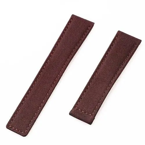 Produktbild: ROUHO 22 mm Segeltuch Uhrenarmband Ersatz Nylon Armband Uhrenarmband Zubehör für BREITLING SUPEROCEAN AV-EN-GER-Braun