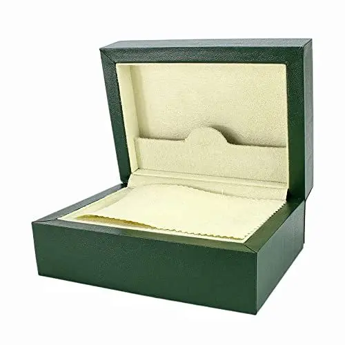Produktbild: ROUHO Grüne Uhrenbox Luxusmarken-Uhren-Uhrengehäuse aus Holz für Rolex