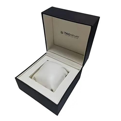 Produktbild: ROUHO PU Leder Armbanduhr Box Leder Kissen Sammlung Uhrenbox Aufbewahrung Uhrenhalter Uhren Geschenkbox für T-A-G HE-UE-R AQUARACER CAR-RE-RA