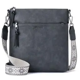 Produktbild: Roulens Mittel Damen Umhängetaschen, Leicht Damen Schultertasche aus Veganes Leder, Crossbody Bags für Frauen mit Verstellbar Abnehmbar Breiter Gurt