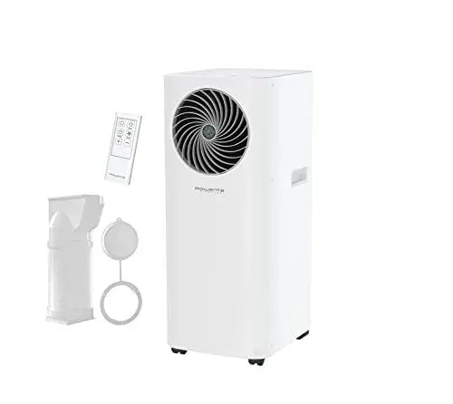 Produktbild: Rowenta 3 in 1 Klimagerät Turbo Cool AU5010 | Mobile Klimaanlage, Ventilator, Luftentfeuchter in Einem | Schlauch & Fernbedienung inklusive | Eco-Modus, Weiß