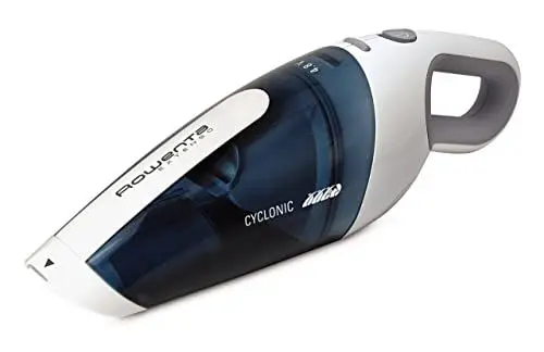 Produktbild: Rowenta AC446101 AC4461 Handstaubsauger Extenso Cyclonic 4,8V | 375 ml Staubaufnahme | vier Akkus | mit Bürstenaufsatz | Betriebszeit 11 min | Blau/Weiß, Material des Gehäuses: Kunststoff
