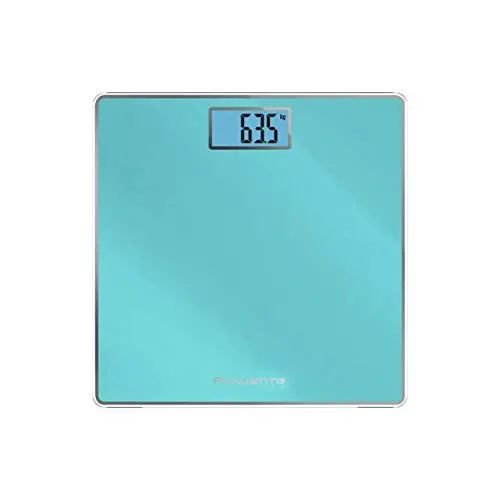 Produktbild: Rowenta BS1503 Classic 2 Digitale Personenwaage aus gehärtetem Glas, 30 x 31 cm, max. 160 kg, ultradünn, präzise Skalierung alle 100 g, intelligente Funktionen, breites Display, inklusive Batterie