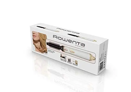 Produktbild: Rowenta CF3910 Warmluftbürste Curl Release, Abrollsystem für einfache Locken und Wellen, Keramik-/Turmalinbeschichtung, 2 Temperatur und Gebläseeinstellungen, Weiß, 1 Stück (1er Pack)